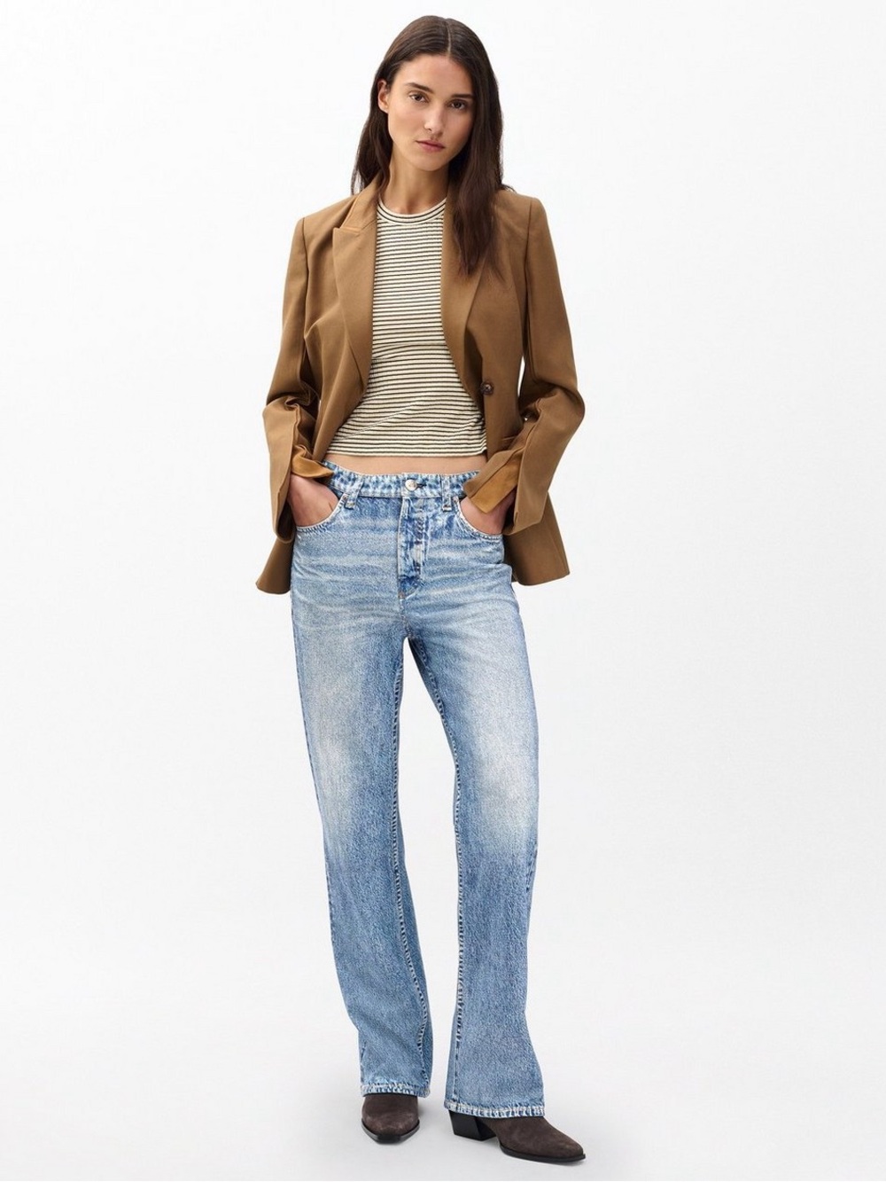 NWT Rag and Bone rb Miramar Shea Relaxed Straight Pant Size 28